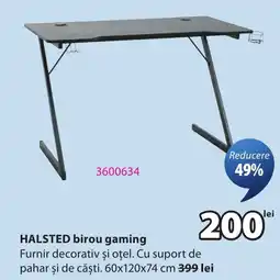 JYSK Halsted birou gaming Ofertă