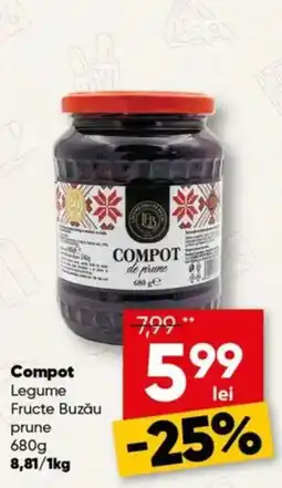 PROFI Legume Fructe Buzău Compot de prune Ofertă