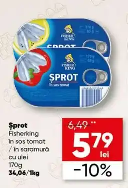 PROFI Fisherking sprot in sos tomat / in saramura cu ulei Ofertă