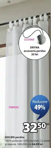JYSK GOLMA perdea Ofertă