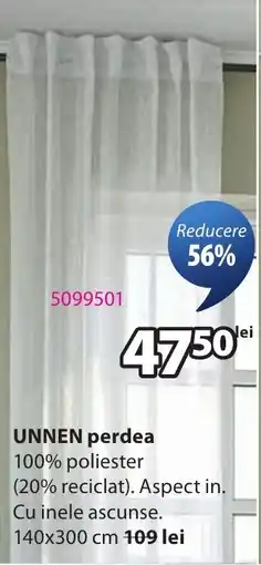 JYSK Unnen perdea Ofertă