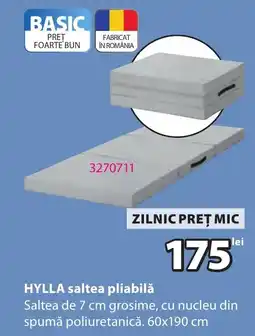 JYSK Hylla saltea pliabilă Ofertă