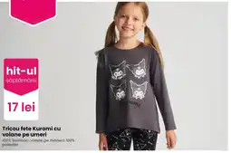 Pepco Kuromi tricou fete cu volane pe umeri Ofertă
