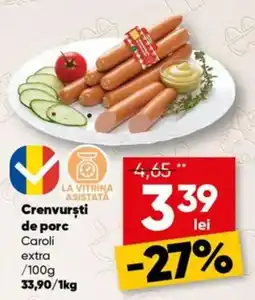 PROFI Carolii crenvurști de porc Ofertă