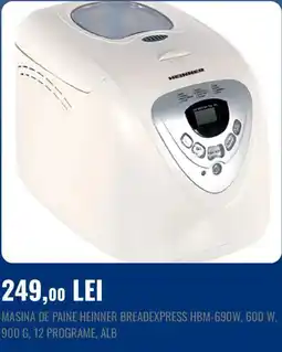 Flanco Heinner masina de paine breadexpress hbm-690w Ofertă