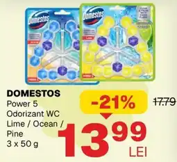 Annabella Domestos Power 5 Odorizant WC Lime / Ocean / Pine Ofertă