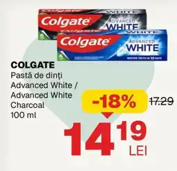 Annabella Colgate pastă de dinți advanced white / advanced white charcoal Ofertă