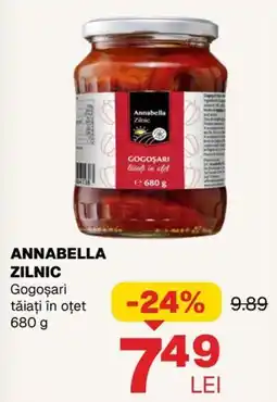 Annabella Annabella zilnic gogoșari tăiați în oțet Ofertă