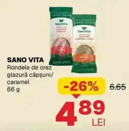 Annabella Sano Vita Rondele de orez glazura căpșuni/caramel Ofertă