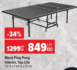 Carrefour Top Life Masă Ping Pong Ofertă