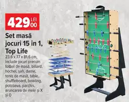 Carrefour Top Life set masă jocuri 15 în 1 Ofertă