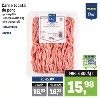 Metro Chef carne tocată de porc