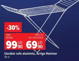 Carrefour Arrigo Heinner uscător rufe aluminiu Ofertă