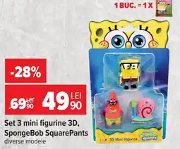 Carrefour SpongeBob SquarePants 3D Mini Figurine Ofertă