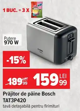 Carrefour Prăjitor de pâine Bosch TAT3P420 Ofertă