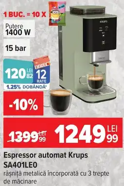 Carrefour Espressor automat Krups SA401LEO Ofertă