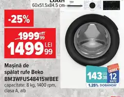 Carrefour Beko mașină de spălat rufe Ofertă