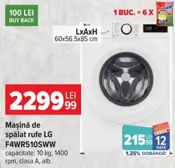 Carrefour Mașină de spălat rufe lg f4wr510sww Ofertă