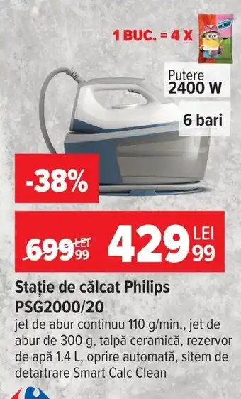 Stație de călcat philips psG2000/20