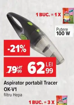 Carrefour Tracer aspirator portabil OK-V1 Ofertă