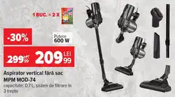 Carrefour MPM aspirator vertical fără sac MOD-74 Ofertă
