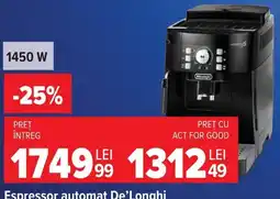 Carrefour Espressor automat De'Longhi Ofertă