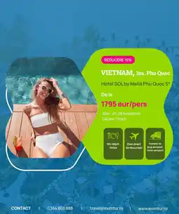 Eximtur Hotel SOL by Meliá Phu Quoc 5* Ofertă