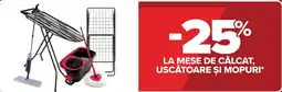 Carrefour Mese de călcat, uscătoare și mopuri Ofertă