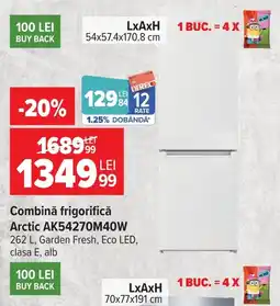Carrefour Arctic combină frigorifică Ofertă