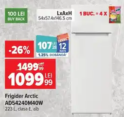Carrefour Frigider Arctic Ofertă