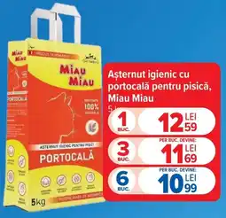 Carrefour Miau Miau așternut igienic pentru pisici Ofertă