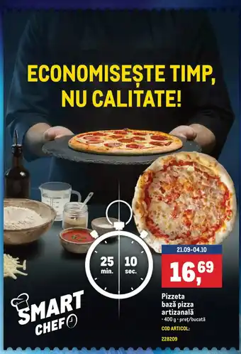 Smart Chef Pizzeta bază pizza artizanală