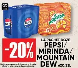 PROFI Pepsi mirinda mountain dew Ofertă