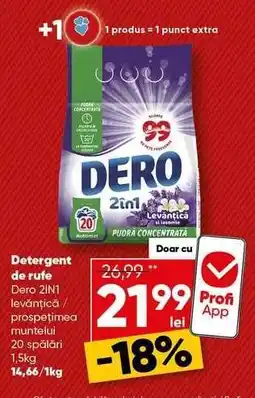 PROFI Detergent de rufe Dero 2IN1 Ofertă