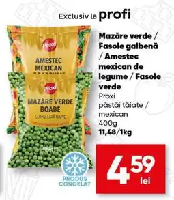 PROFI Mazăre verde / Fasole galbenă / Amestec mexican de legume / Fasole verde Ofertă