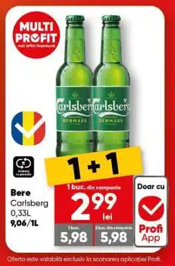 PROFI Bere Carlsberg 0,33L Ofertă