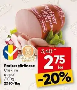 PROFI Parizer țărănesc Cris-Tim de pui Ofertă