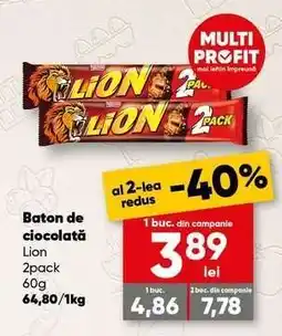 PROFI Baton de ciocolată Lion 2pack Ofertă