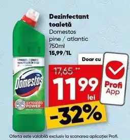 PROFI Dezinfectant toaletă Domestos Ofertă