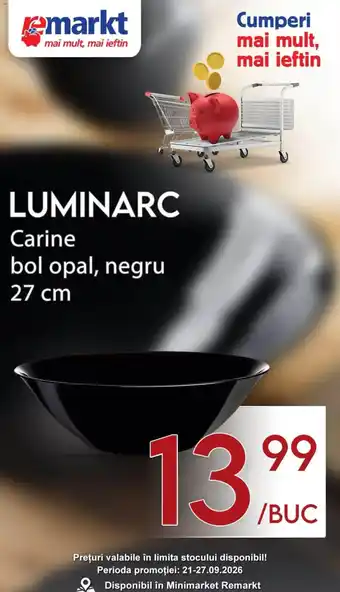 Carine bol opal, negru