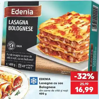 Edenia lasagna cu sos bolognese