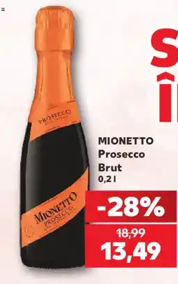 Kaufland Mionetto Prosecco Brut Ofertă