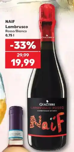 Kaufland Naif Lambrusco Rosso/Bianco Ofertă