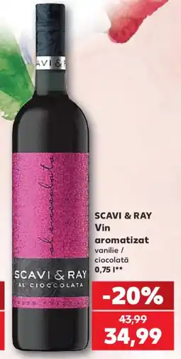 Kaufland Scavi & Ray vin aromatizat vanilie / ciocolata Ofertă