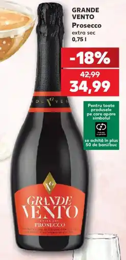 Kaufland Grande Vento Prosecco Ofertă