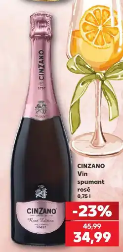 Kaufland Cinzano vin spumant rosé Ofertă