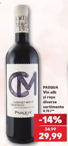 Kaufland Pasqua vin alb și roșu diverse sortimente Ofertă