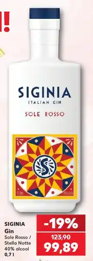 Kaufland Siginia gin sole rosso Ofertă