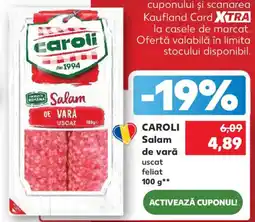 Kaufland Caroli Salam de vară uscat Ofertă