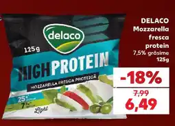 Kaufland Delaco mozzarella fresca protein Ofertă